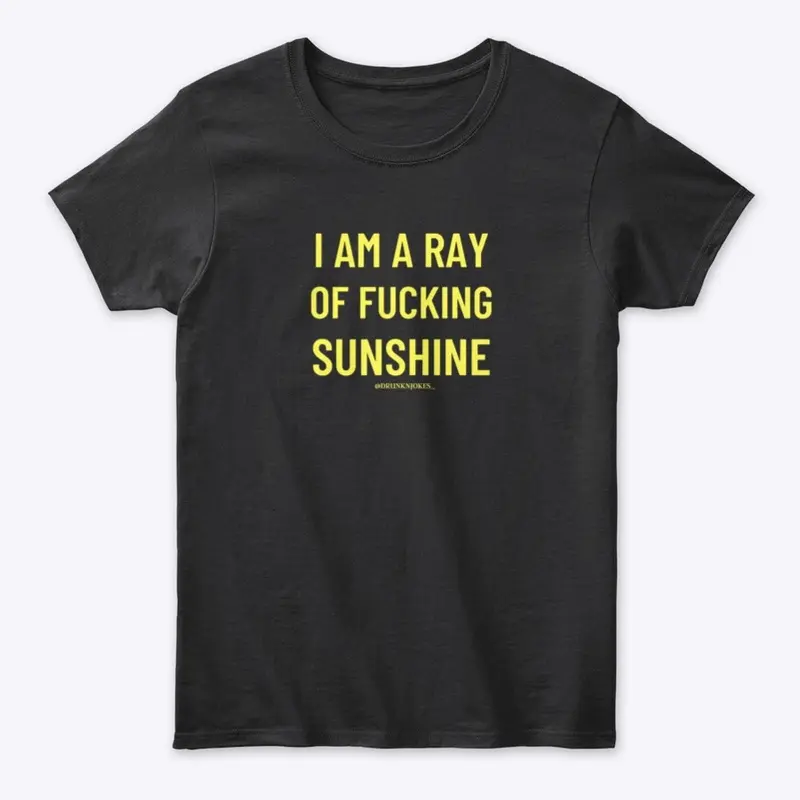 RAY OF SUNSHINE TS in Black